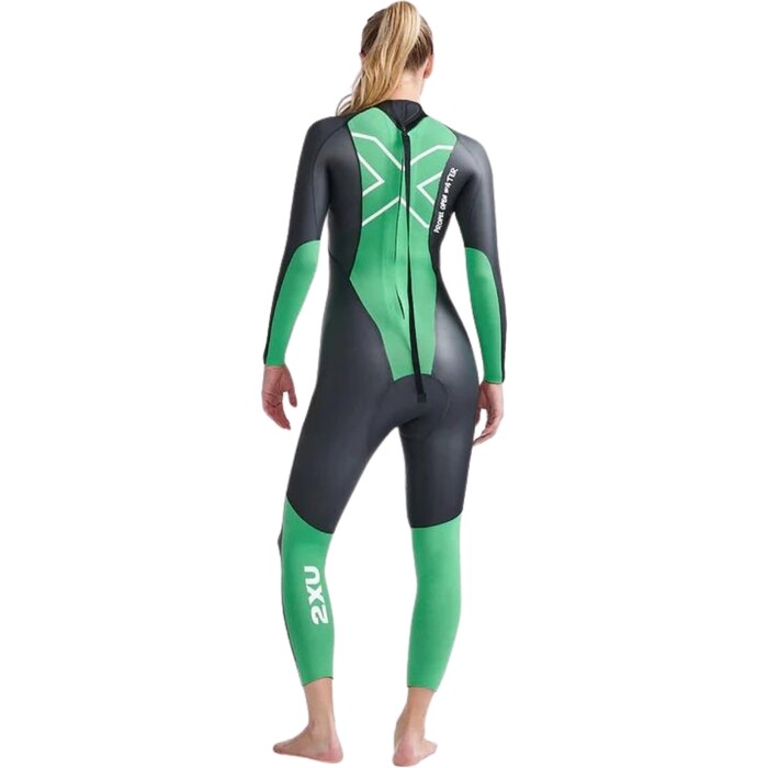 2024 2XU Frauen Propel Open Water Swim Neoprenanzug WW7145c - Black / Bright Green